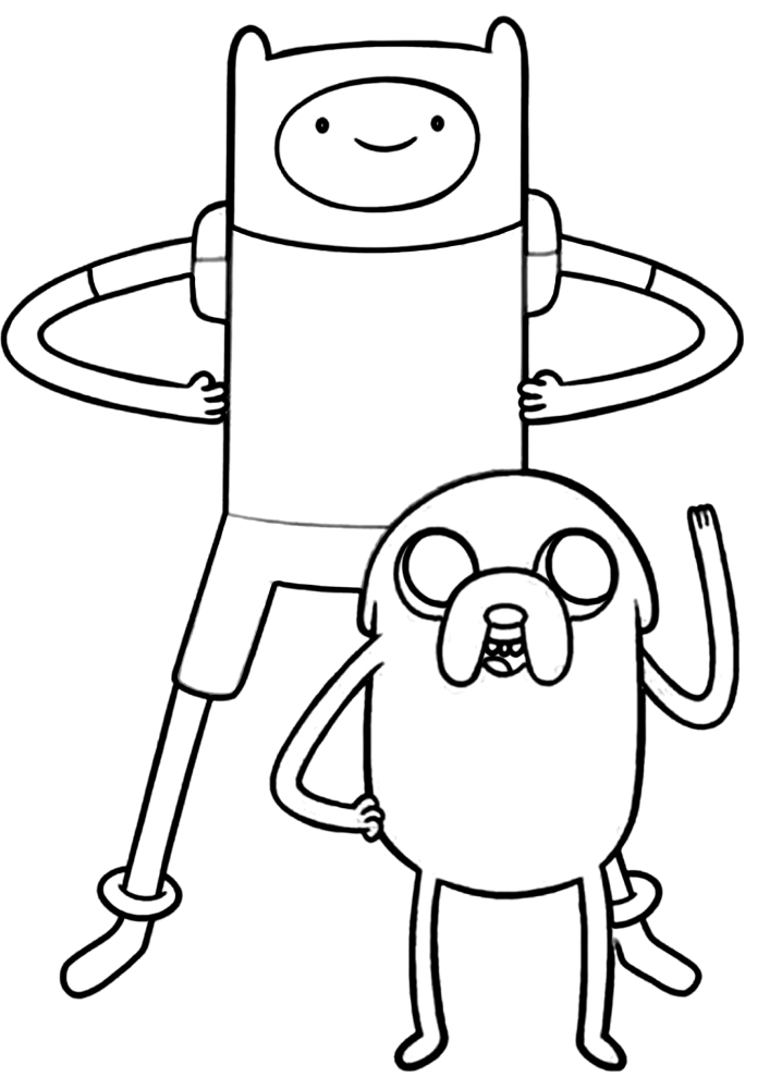 Charakter Malbuch von Adventure Time